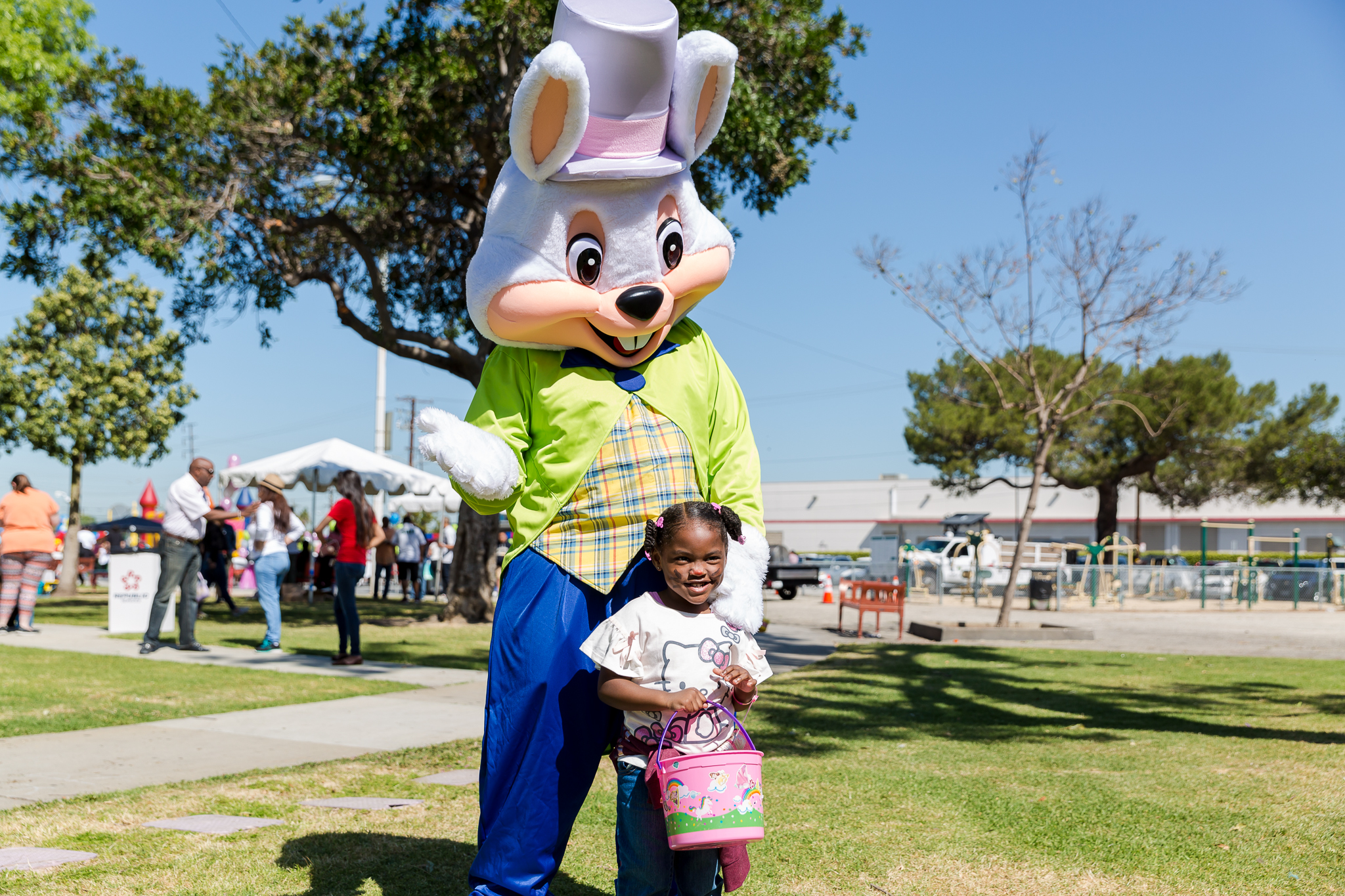 Easter Bunny and young guest