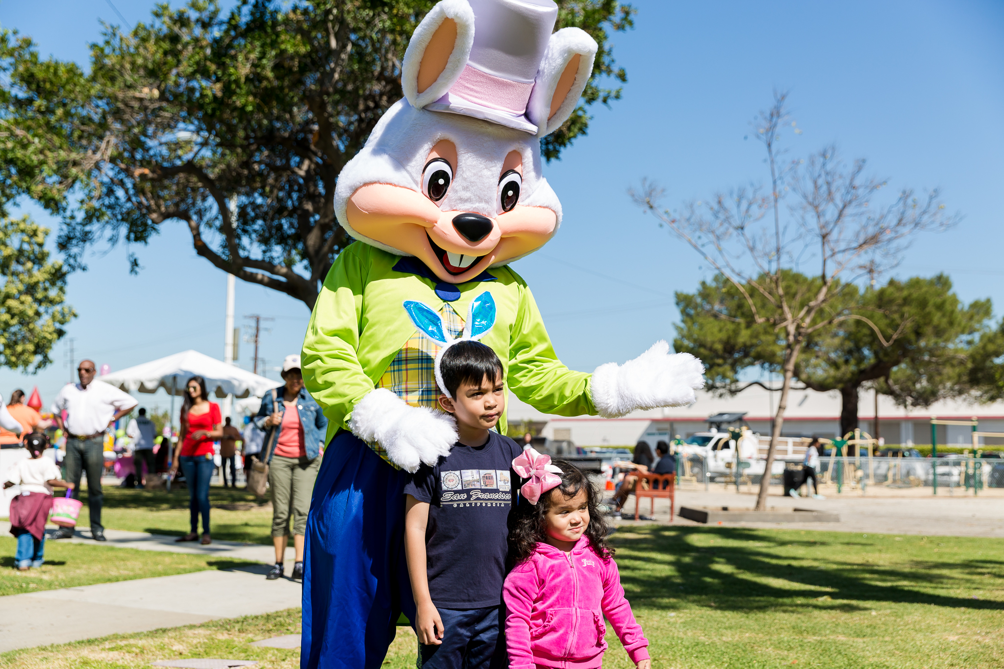 Easter Bunny and young guest
