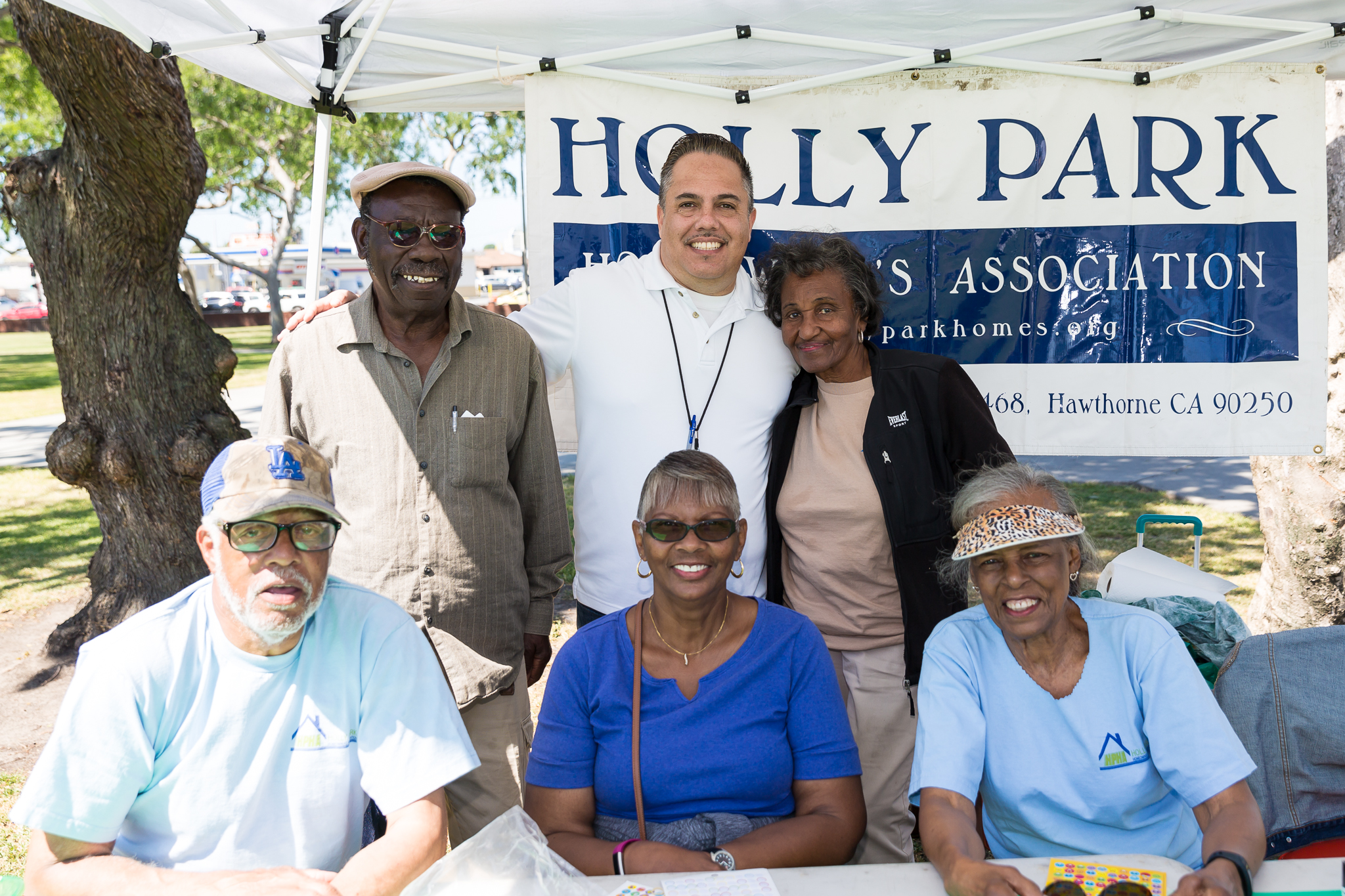 Holly Park Homeowners Association booth