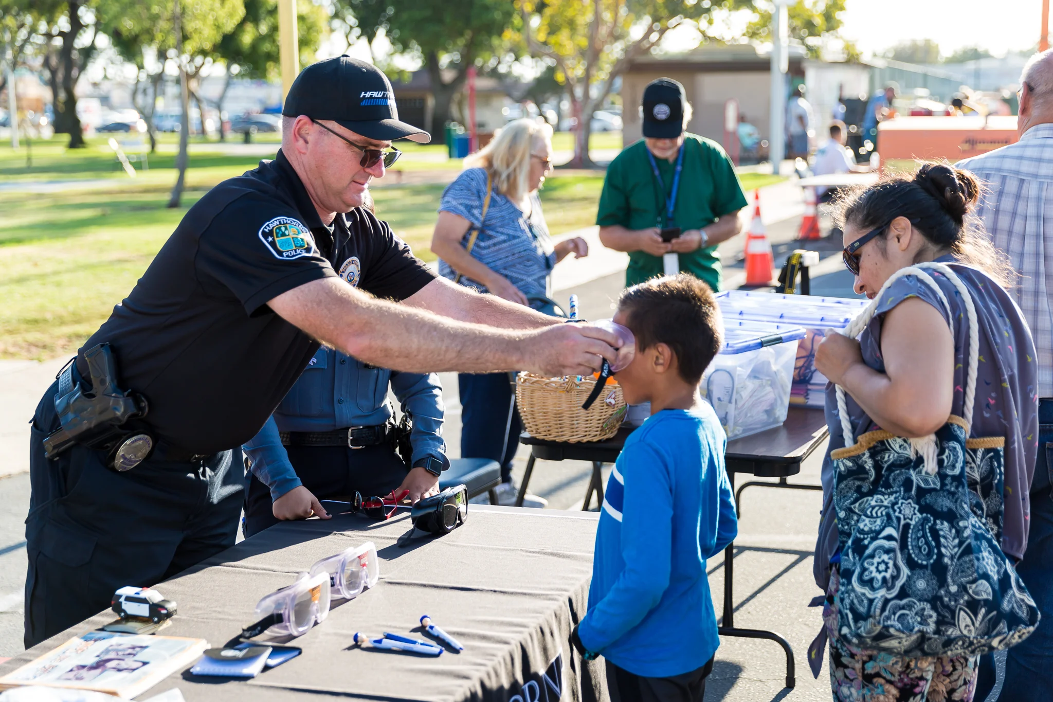 Hawthorne Police booth