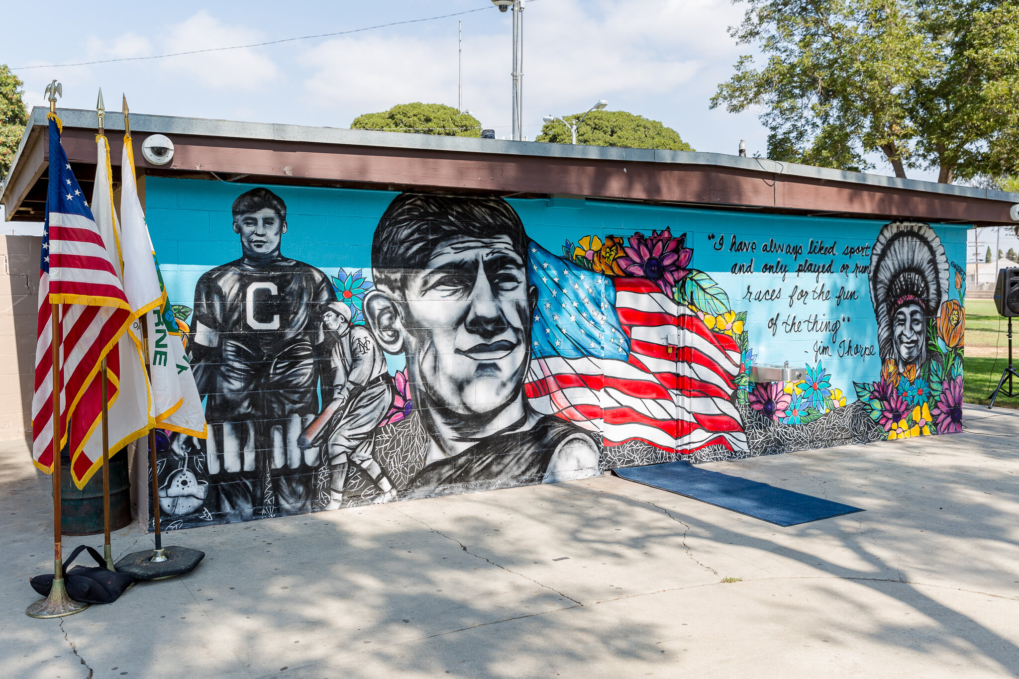Jim Thorpe mural