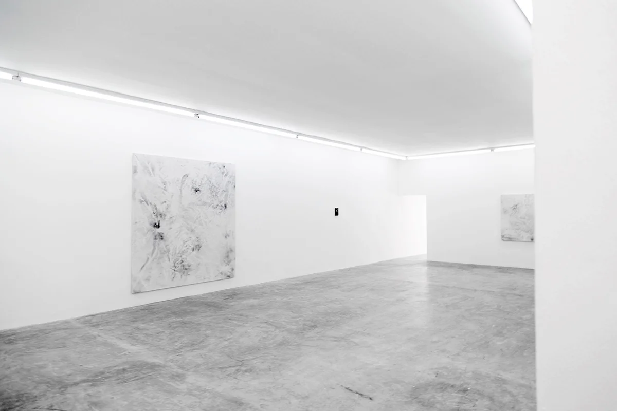 Dirt Painting #1, Dirt Painting #6, & Dirt Painting #4, 2015 & 2016 Installation shot for The Hand With The Whip Pointed To The South at FIFI Projects, San Pedro, Mexico