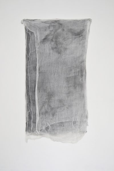   Ten Sheets Of Used Cloth   2015  Enamel Paint and Dirt on Cloth  66 x 33 inches 