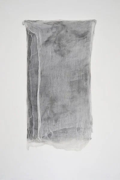 Ten Sheets Of Used Cloth 2015 Enamel Paint and Dirt on Cloth 66 x 33 inches