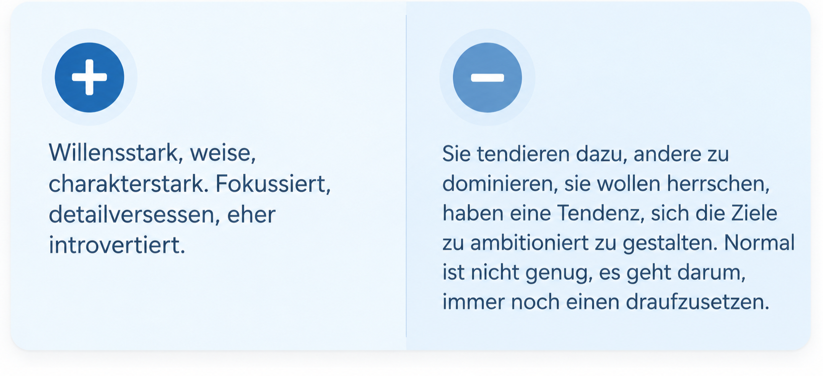 „Nierentyp – Stärken und mögliche Schattenseiten: willensstark, weise und fokussiert, kann aber zu Kontrolle, Dominanz und überhöhten Ansprüchen neigen.“