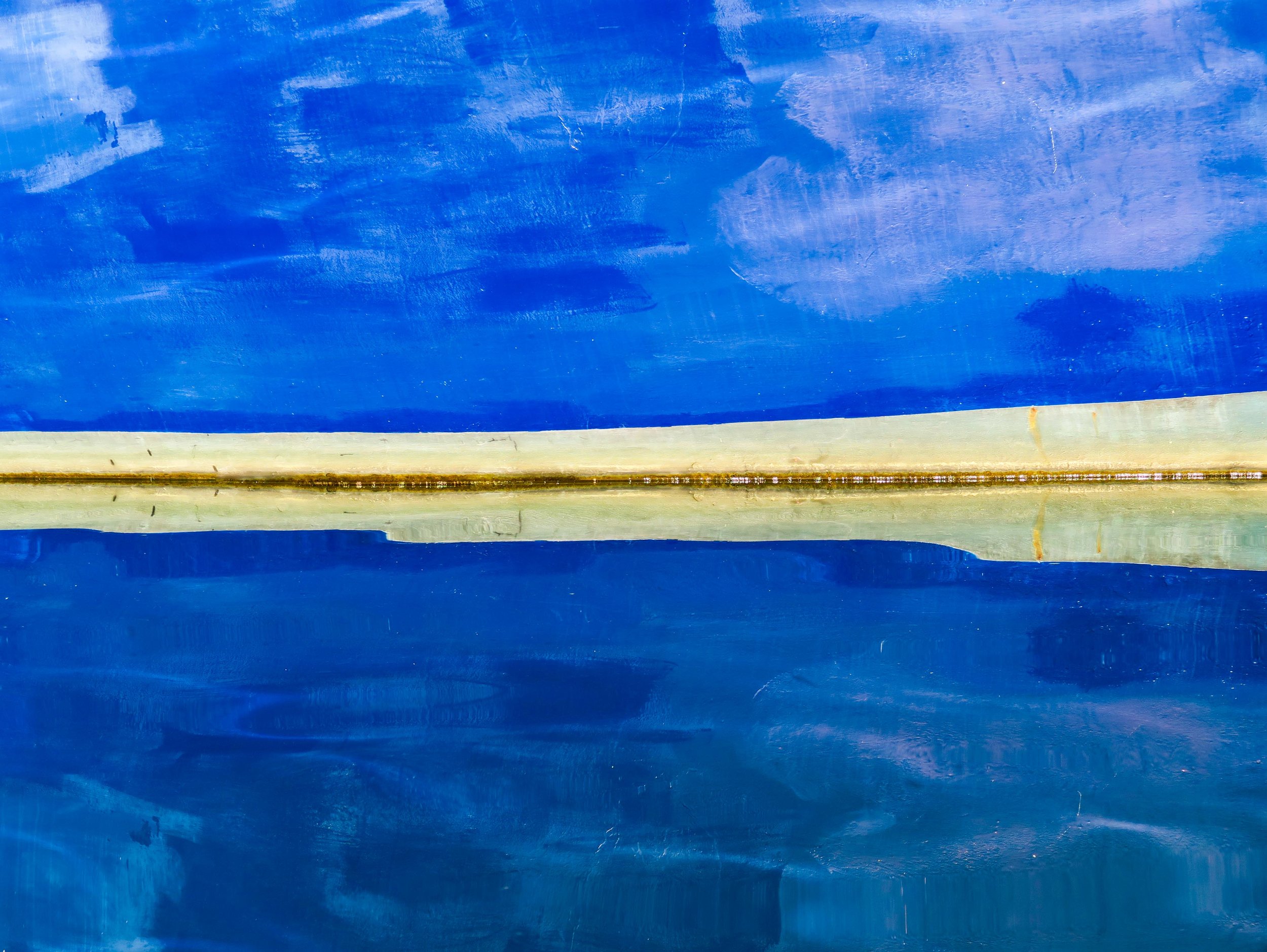 Unfinished Surface: Blue 1100 x 1000mm