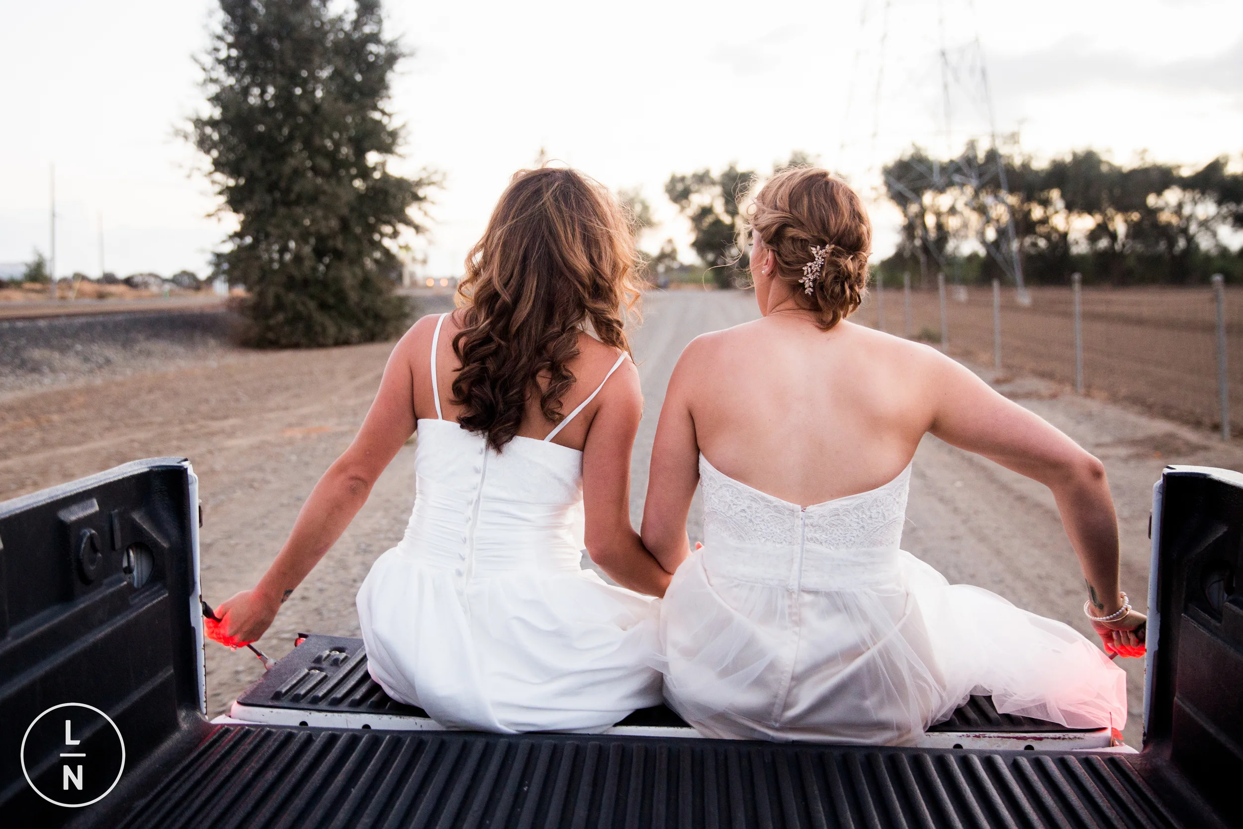 Taking the brides back to the reception.