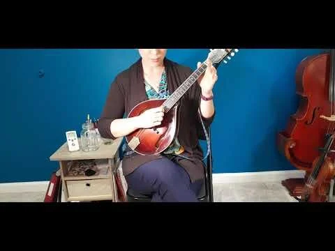 Lightly Row on mandolin