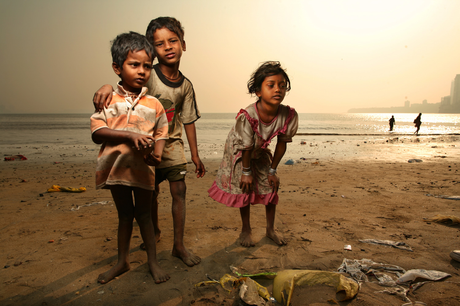Mumbai Beach Children