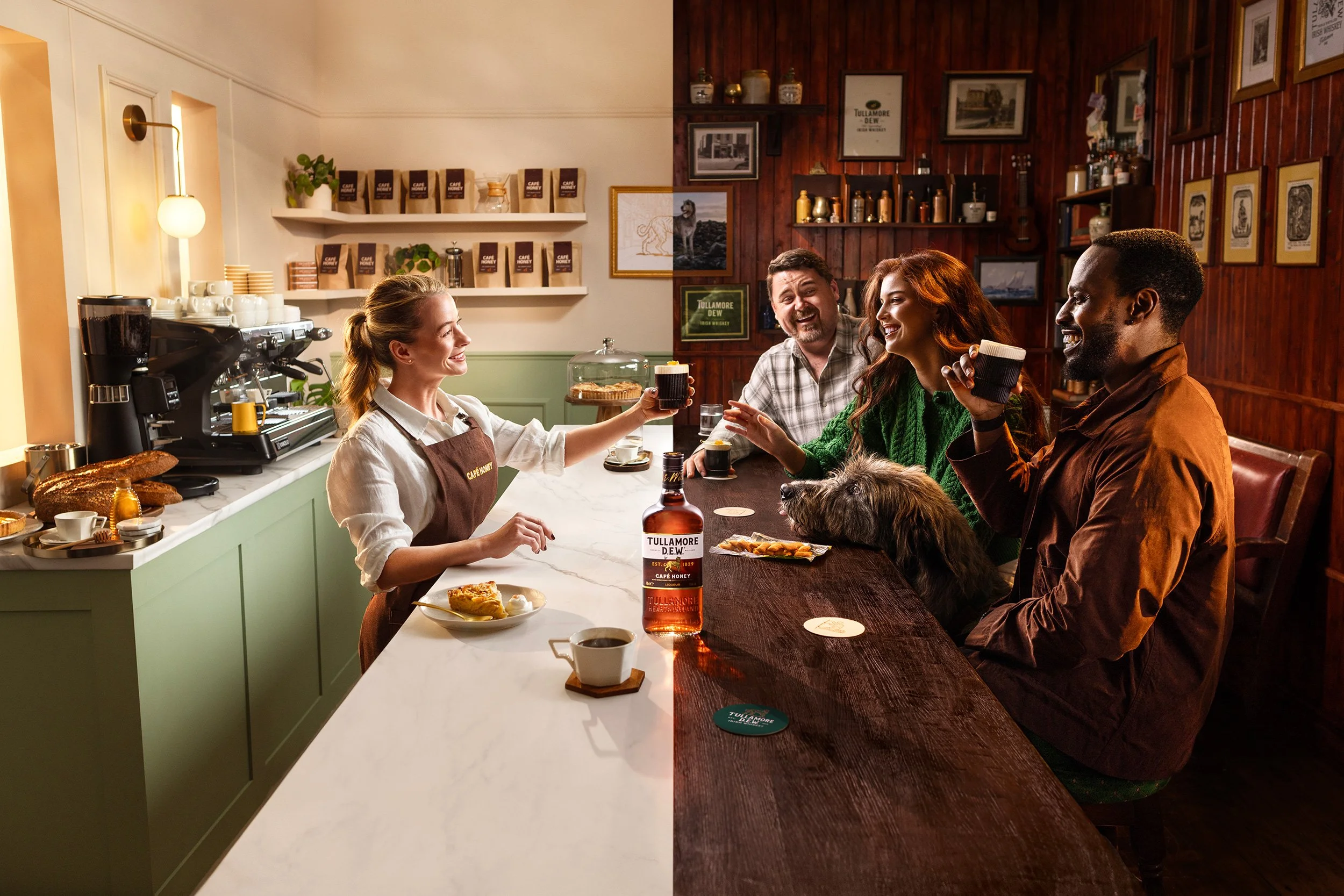 Tullamore D.E.W. |  Café Honey  
with Thirst + Vibrant