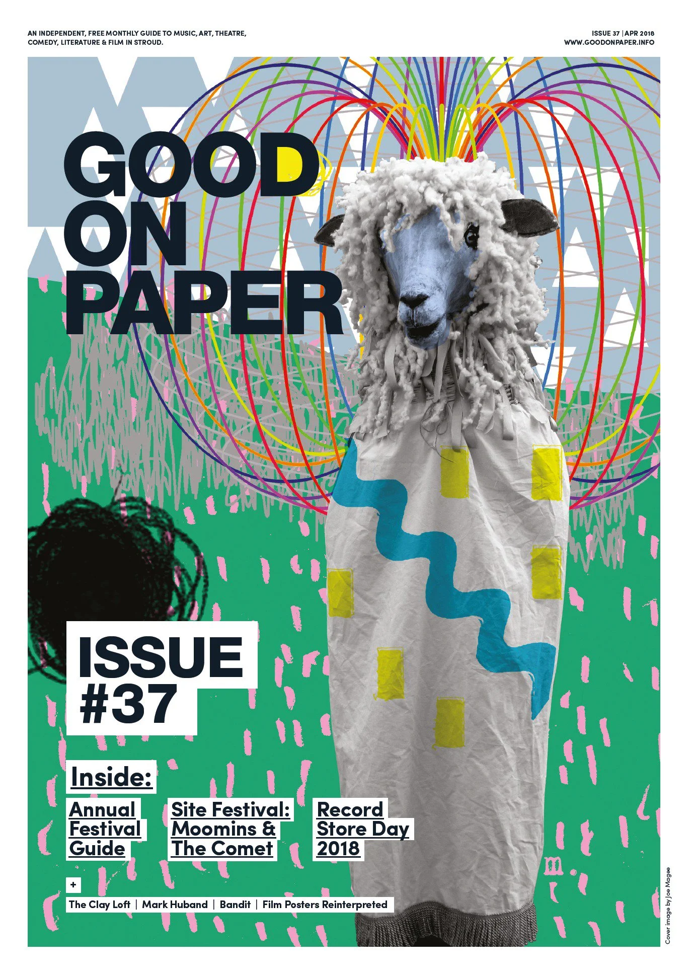 Sheep Field, Good On Paper Magazine Cover, April 2018