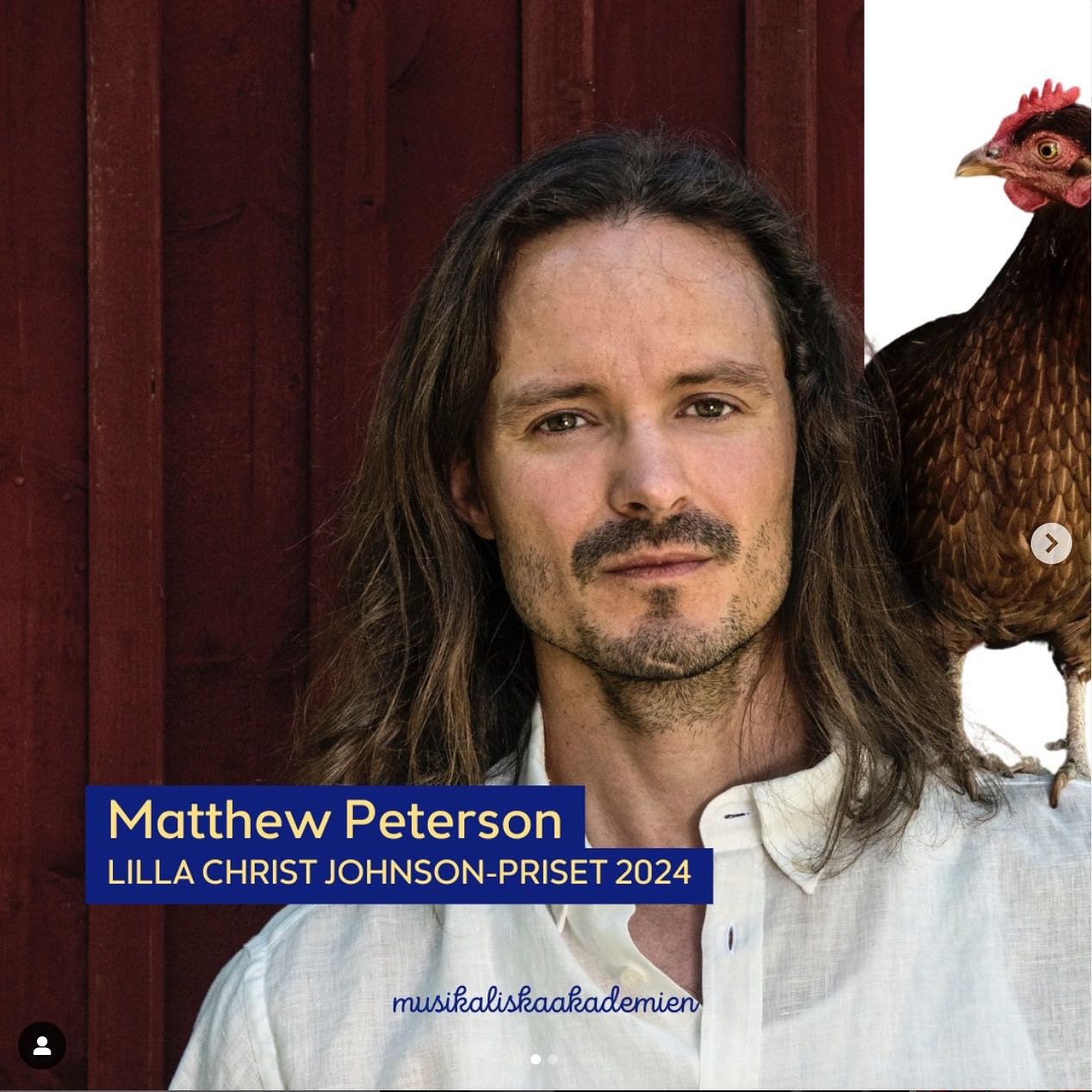 The 2024 Christ Johnson small prize from the Swedish Royal Academy of Music is awarded to Matthew Peterson for H&ouml;galidsm&auml;ssan: &ldquo;A large sacred work which, both in its accessibility and scope, gives an inspiring mission to many of the 