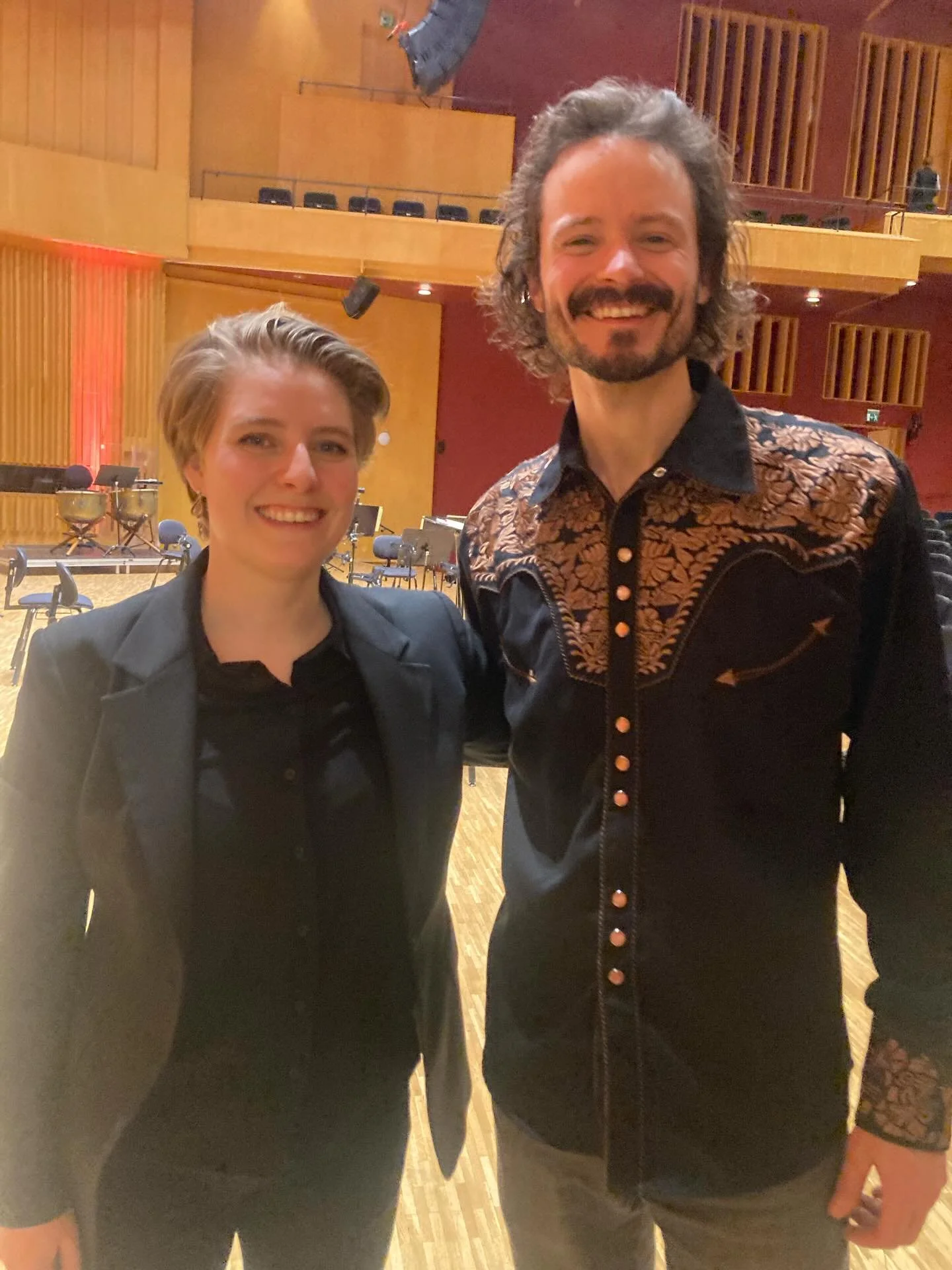 I am grateful Vagabond was part of the captivating  and fun concert last night with V&auml;ster&aring;s Sinfonietta and recorder soloist Lucie Horsch, led by Gudrun Dahlkvist. The Vivaldi and Bach were so vital that I wanted to be playing with the ba