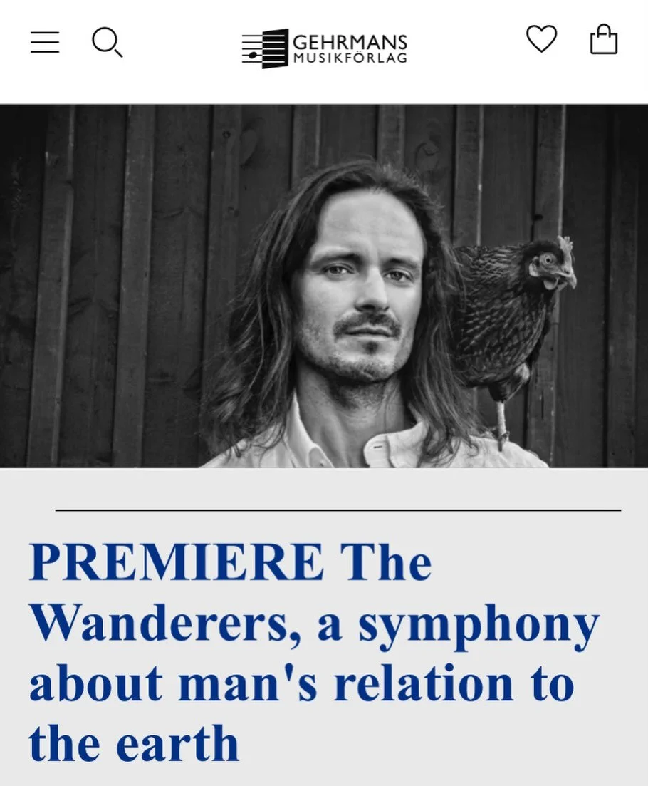 Reser snart mot Stockholm f&ouml;r k&ouml;r repetitioner av The Wanderers med @radiokoren och @simonarlasjo , f&ouml;rst lunch med b&auml;sta @janna_v som skrev ett mycket fint artikel f&ouml;r @gehrmansmusikforlag - https://gehrmans.se/en/blogs/news