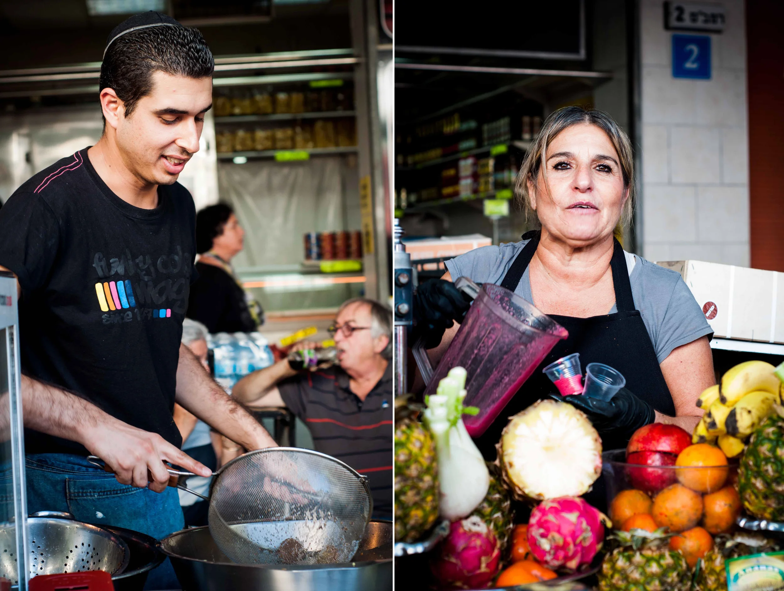 VENDORS AT CARMEL MARKET - TEL AVIV, ISRAEL