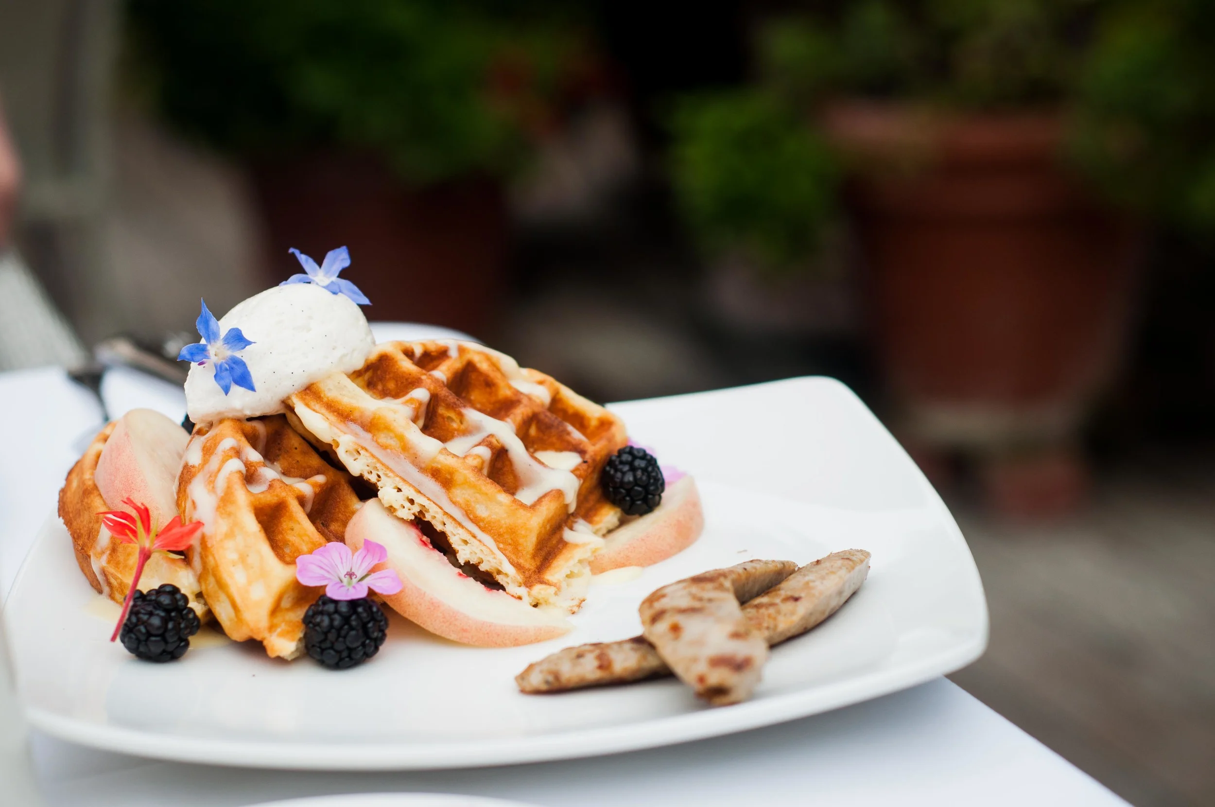 Breakfast at Farmhouse Inn, Sonoma