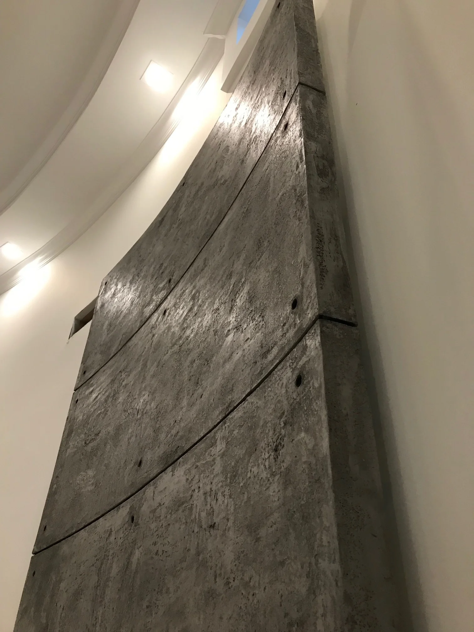 Curved Micro Cement Panels