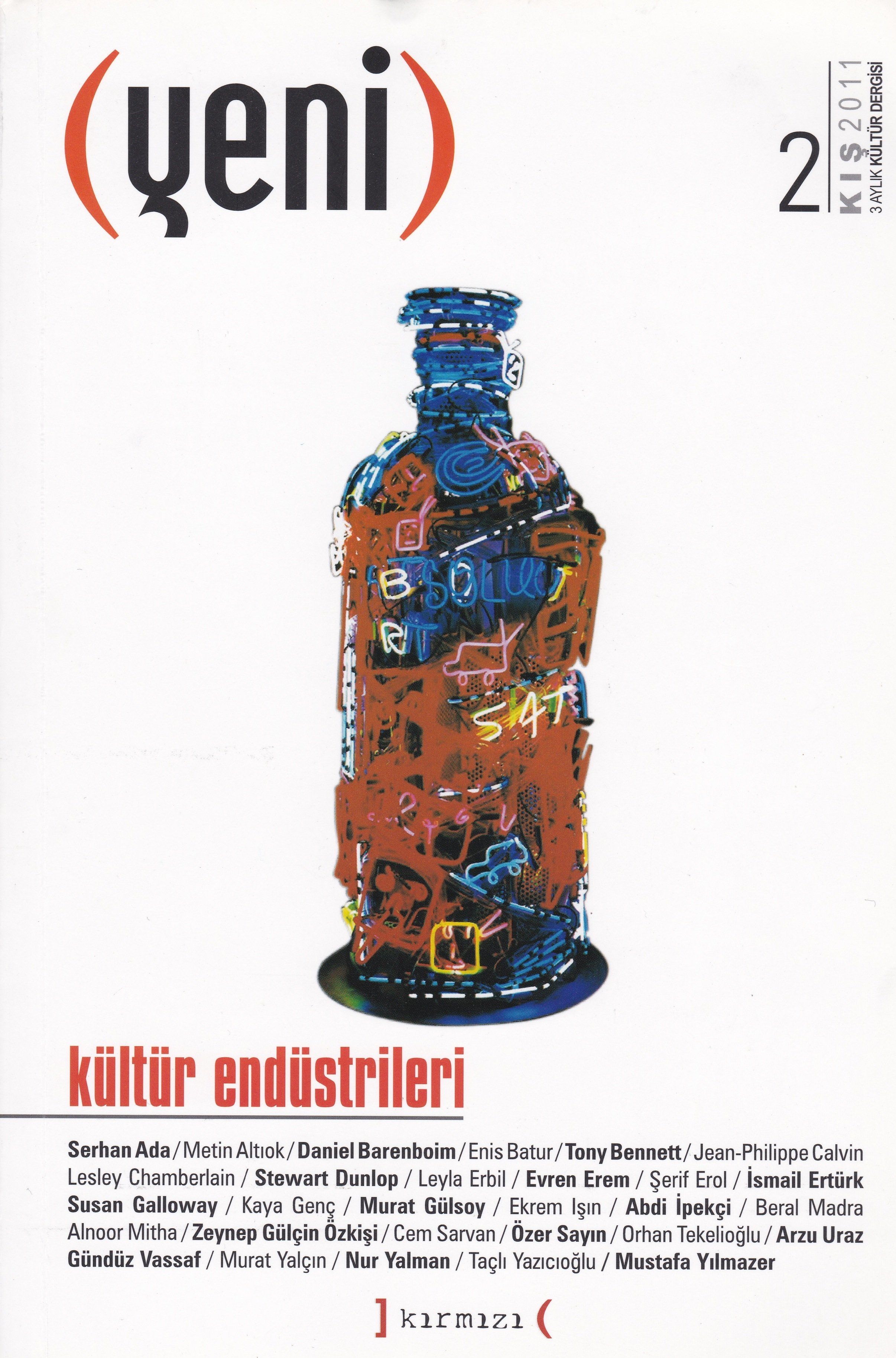 Cover page of a Turkish academic journal 'Yeni'  from March 2011. Featuring a chapter by Jean-Philippe Calvin on Iannis Xenakis and his compositional procedures.