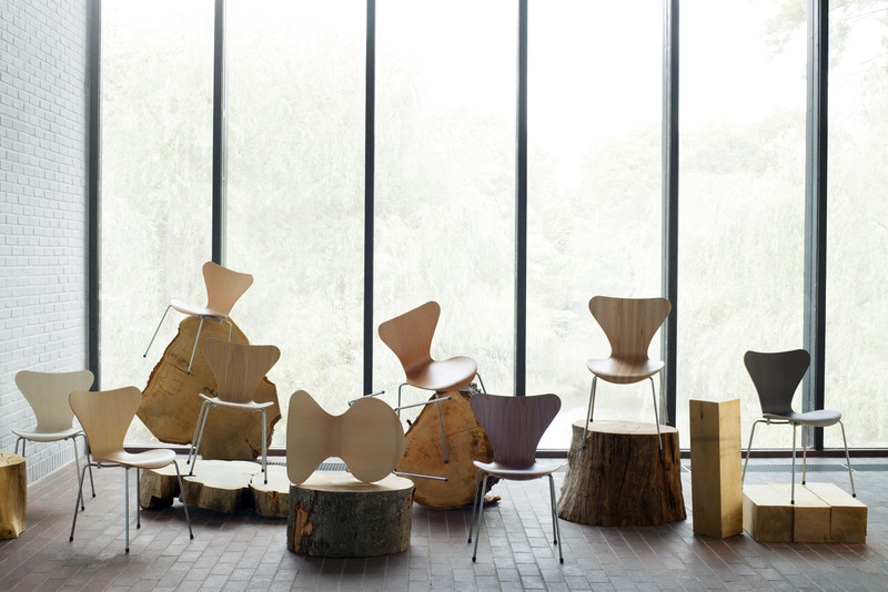 Wood Finishes Display- courtesy of Republic of Fritz Hansen