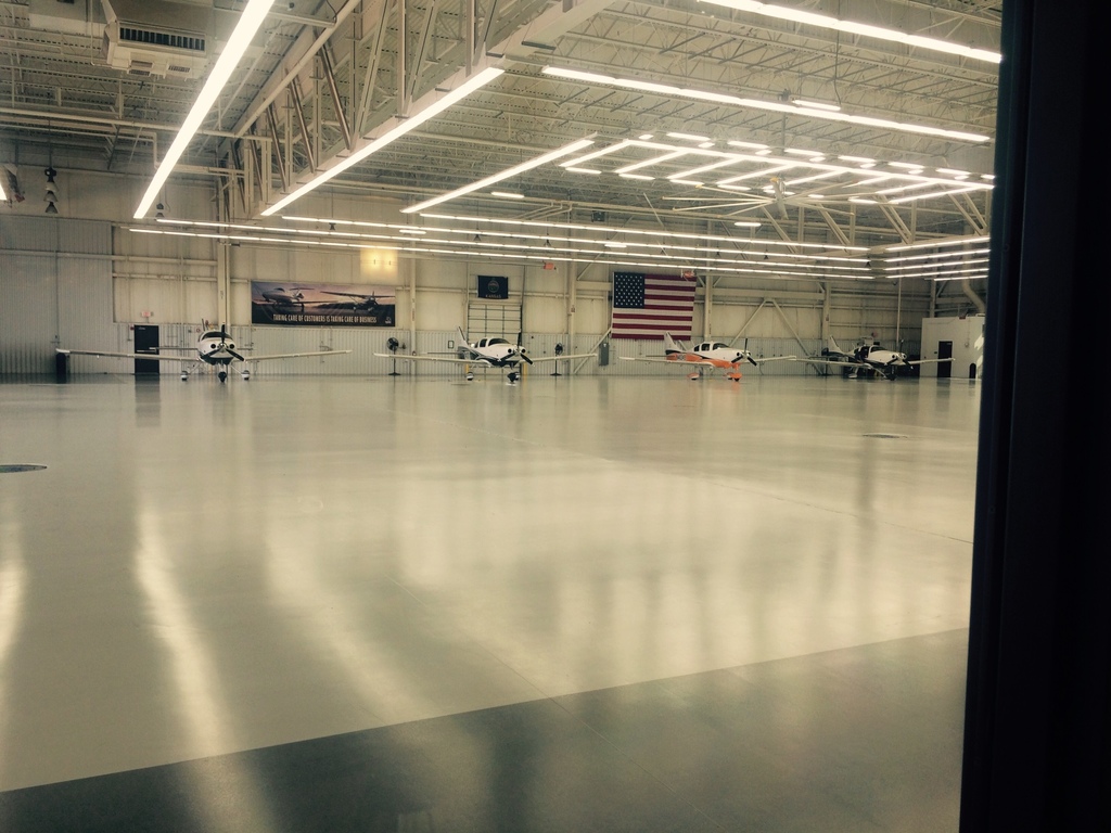 The delivery hangar.