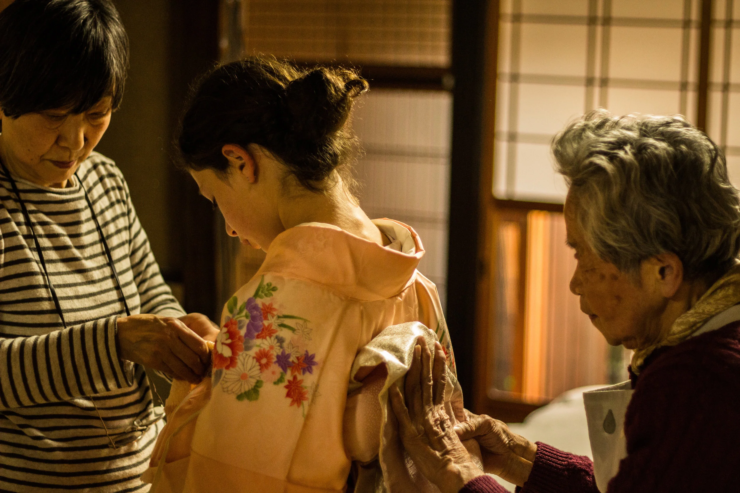 Takako-san, a la izquierda. 