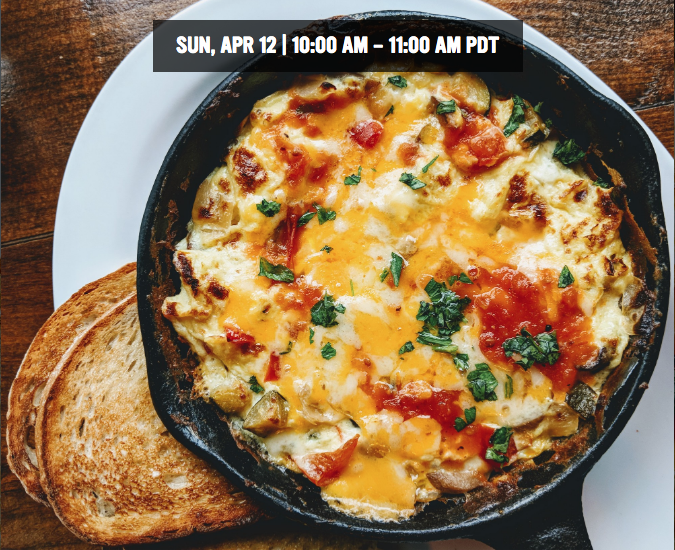 Teen Cooking Class: Frittata Interactive Livestream (10am PST)