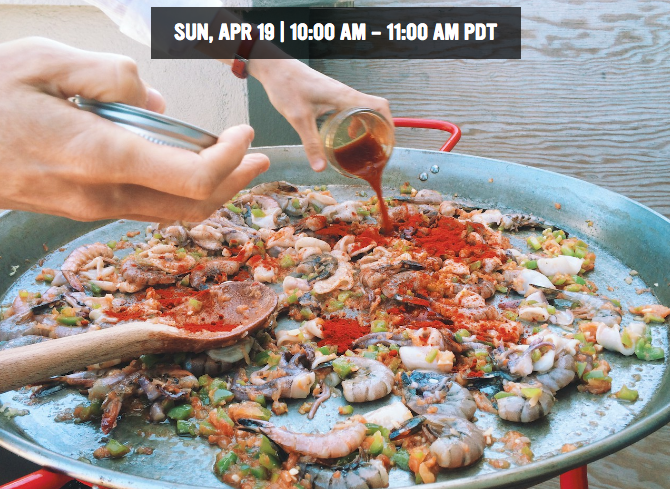 "Paella-ish" Interactive Livestream (10am PST)