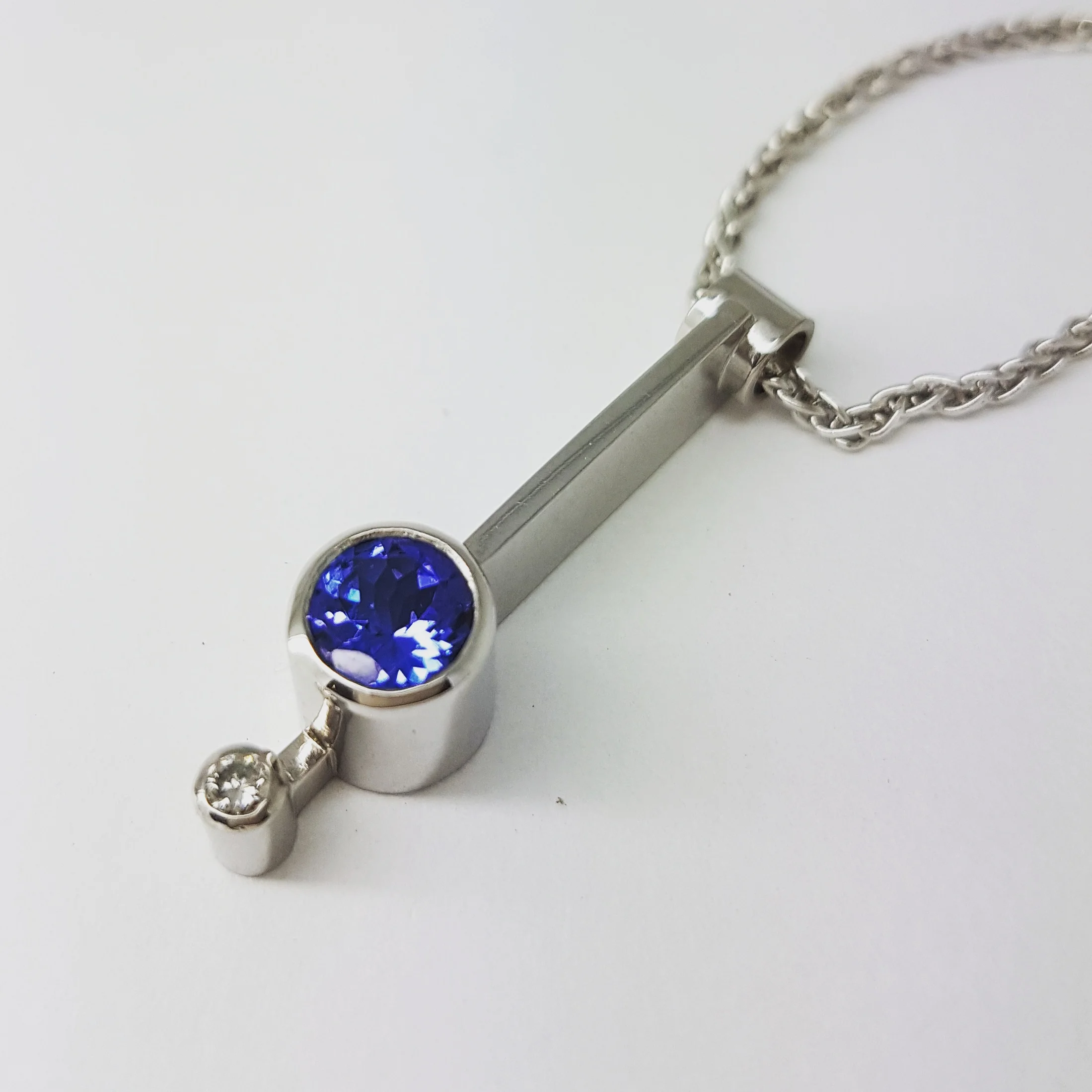Tanzanite pendulum pendant