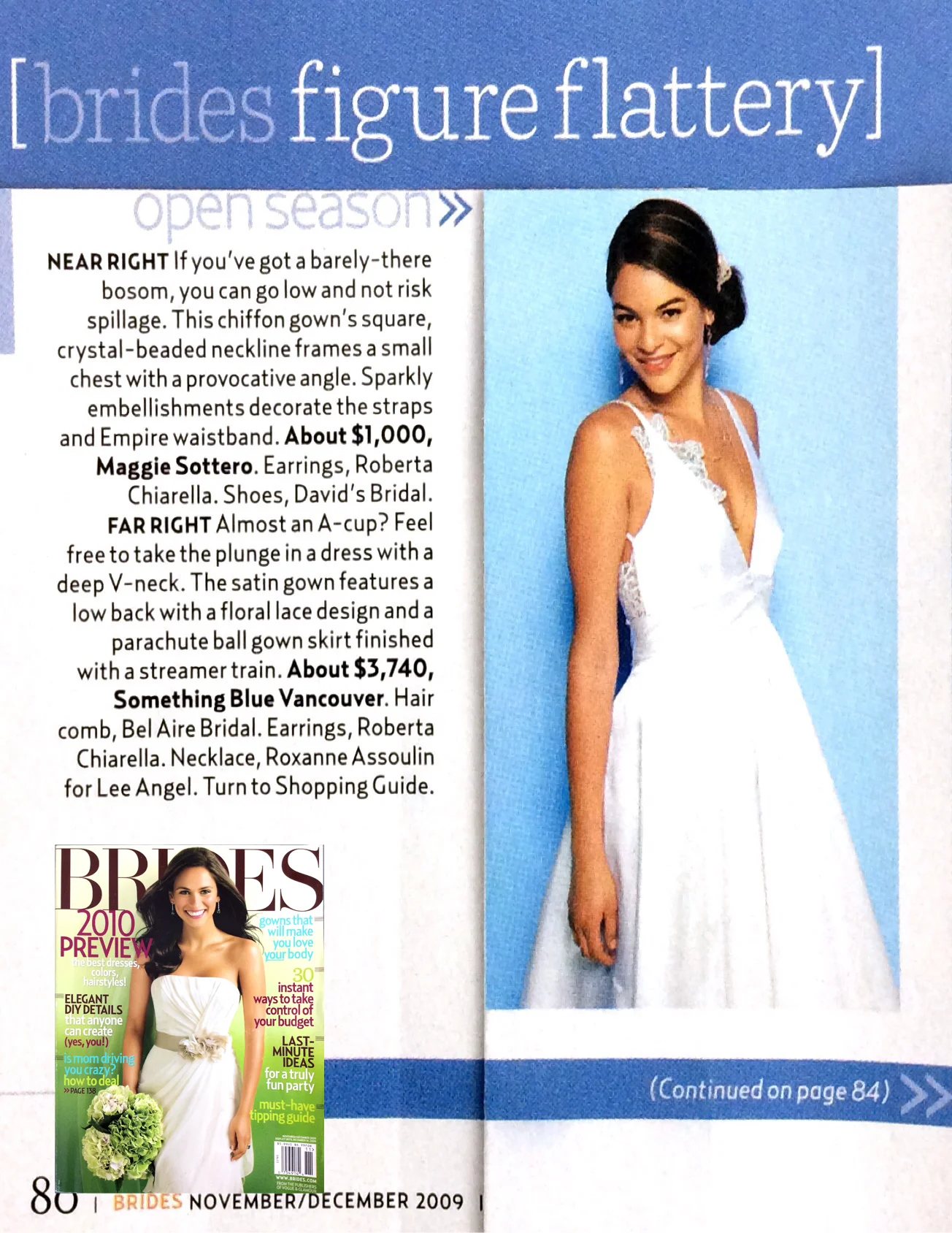 Livia gown in Brides magazine