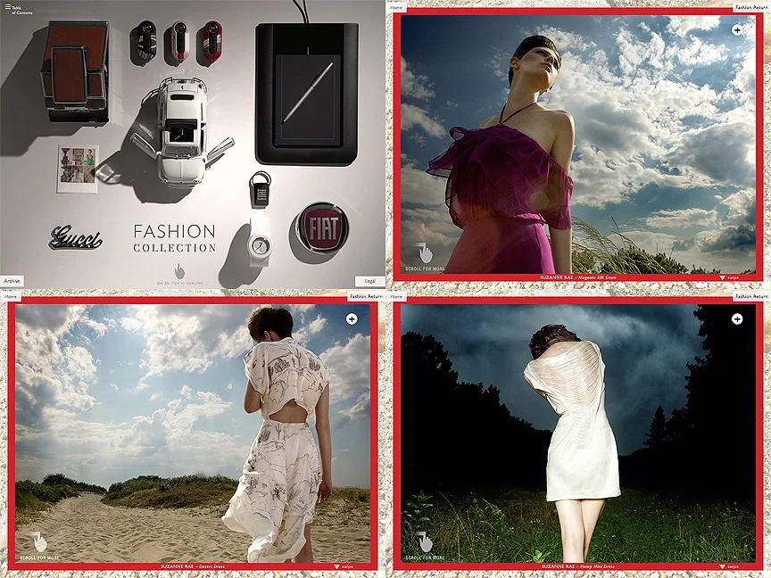 Editorial Photography for Gucci x Fiat ipad app