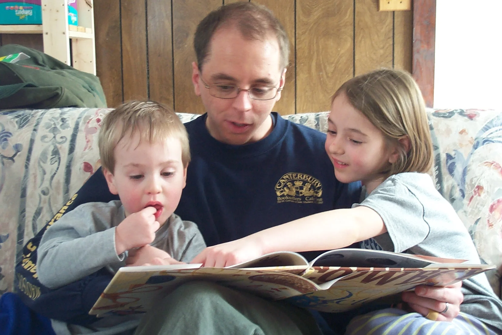 Reading a book