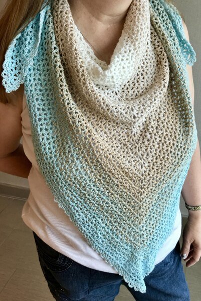 Easy Beginner's Summer Cotton Scarf