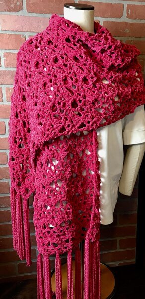 Easy Cozy Lacy Stole/Scarf