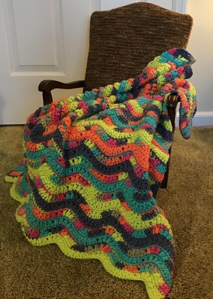 Easy Wild &amp; Wavy Baby Blanket