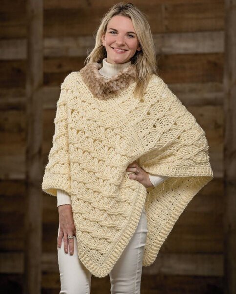 Lattice Cabled Poncho