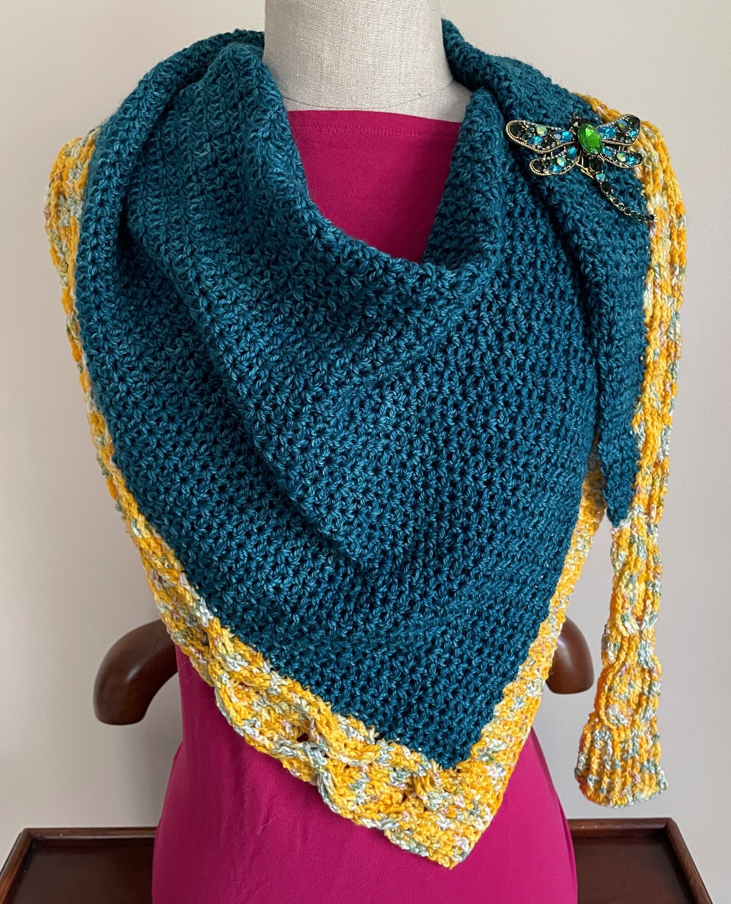 Honeycomb Asymmetrical Scarf