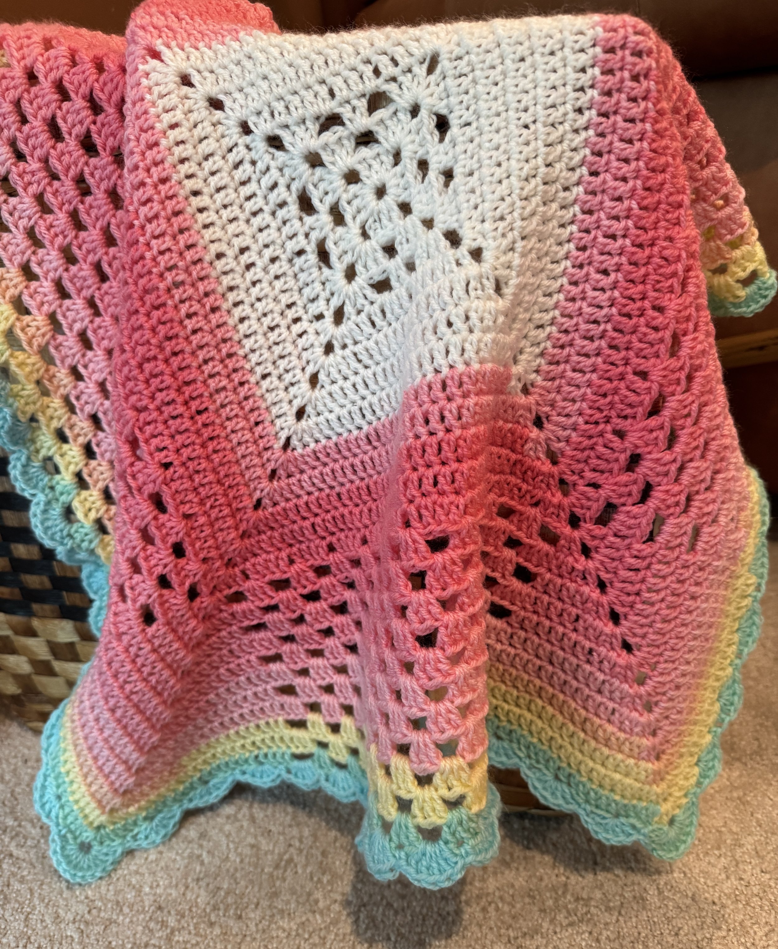 EASY Beginner's Squared &amp; Beautiful Baby Blanket
