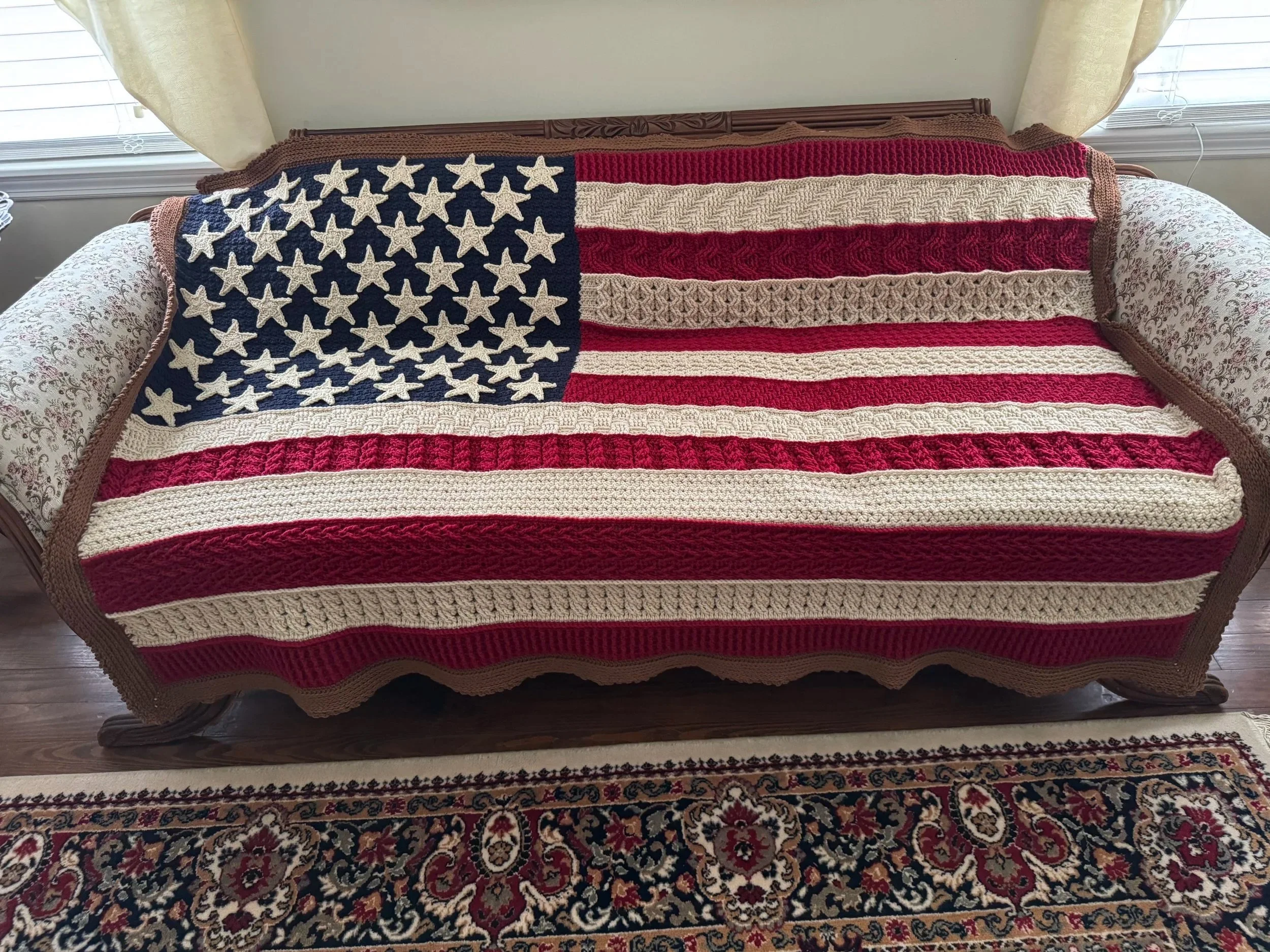 Heirloom American Flag Throw