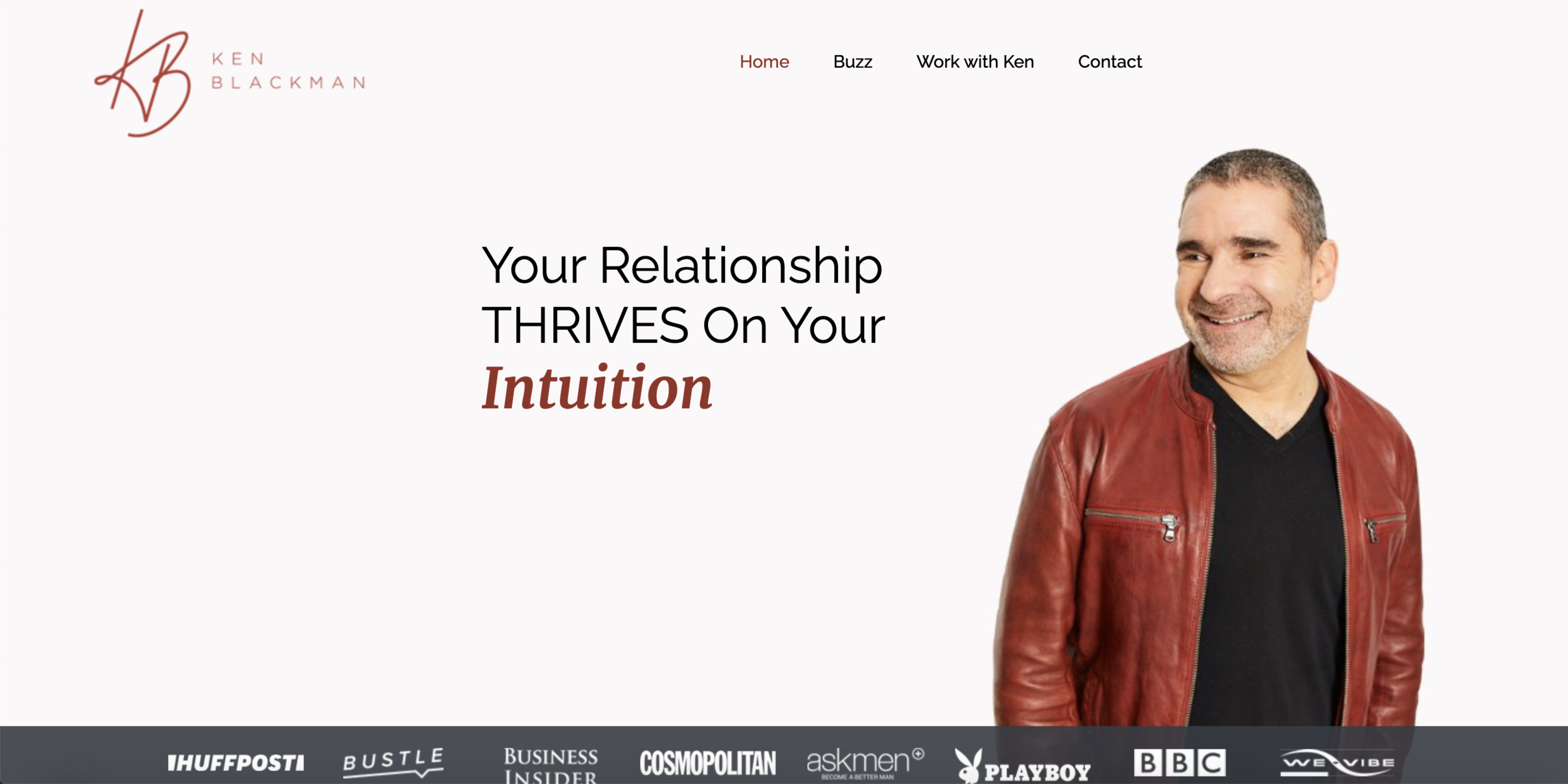 Ken Blackman helps couples seeking deeper connection to have better sex and stronger relationships. The copy on his website speaks directly to the challenges and desires of his ideal client.