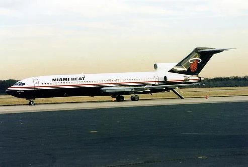 Miami Heat Branded Plane.JPG