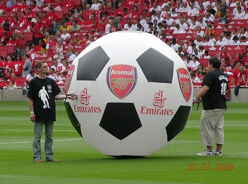 Arsenal - On-Field Soccer Ball.JPG