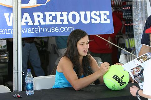 Ana Ivanovic - Big Tennis Ball Autograph - Premium Item.JPG