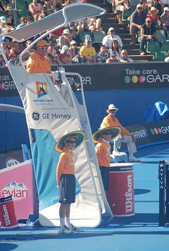 Australian Open - Ballkids Hats.JPG