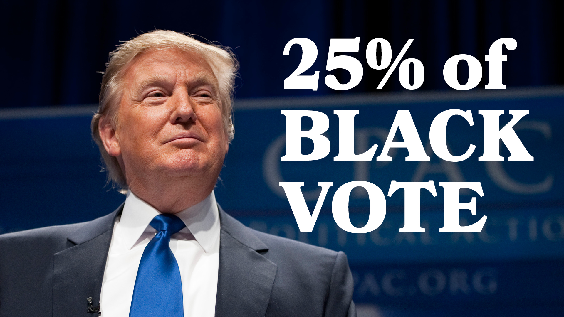 Polls: Trump Receives 25% Of Black Vote