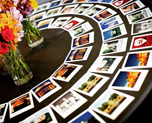 #poloroid escort card display, because DC has the best picture places. #escortcards Give me all the color. #dcwedding #smewedding