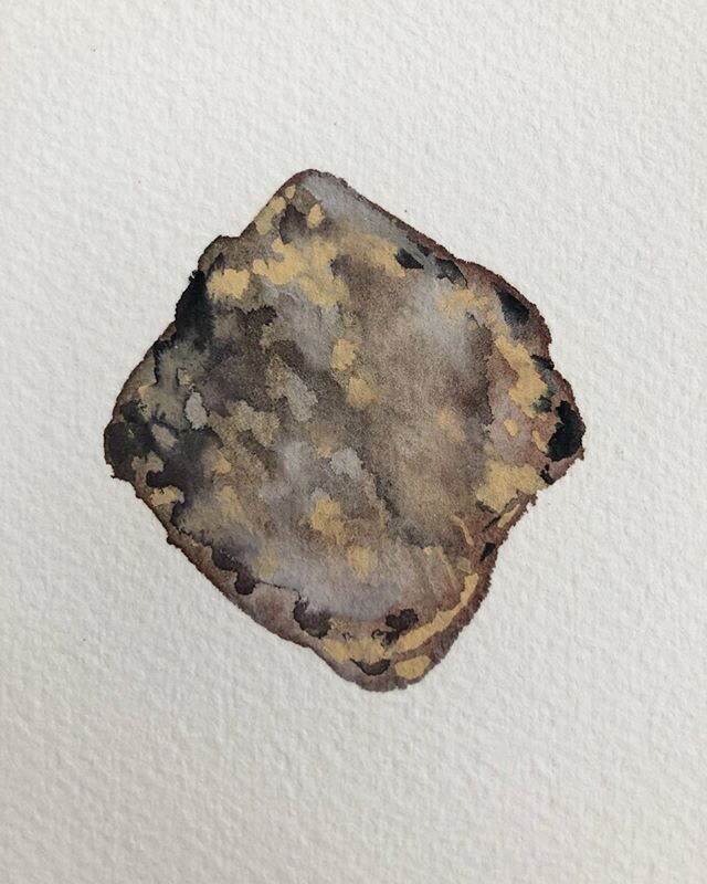Rock for 4-20-20
$20, 5 x 4, watercolor and gouache on paper