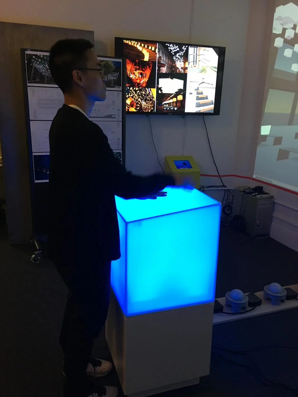 Justin testing Brookfield kiosk 