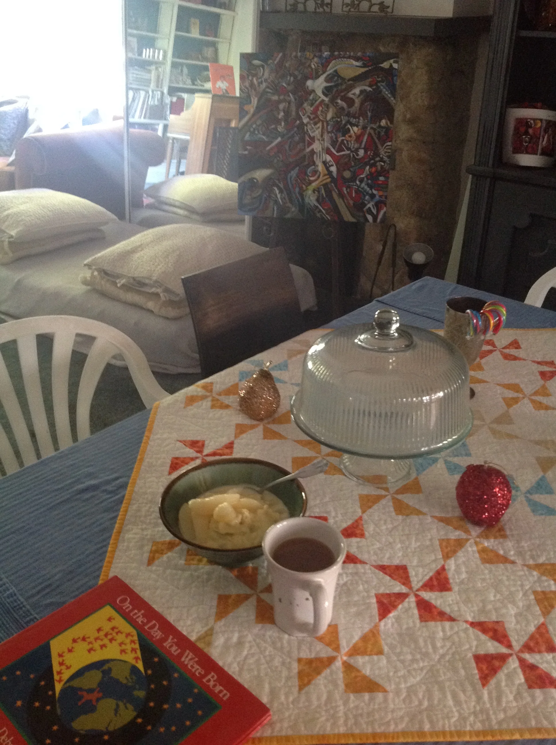 Homemade ice cream! #KelleyPadrick #FieldNotes panel on easel.