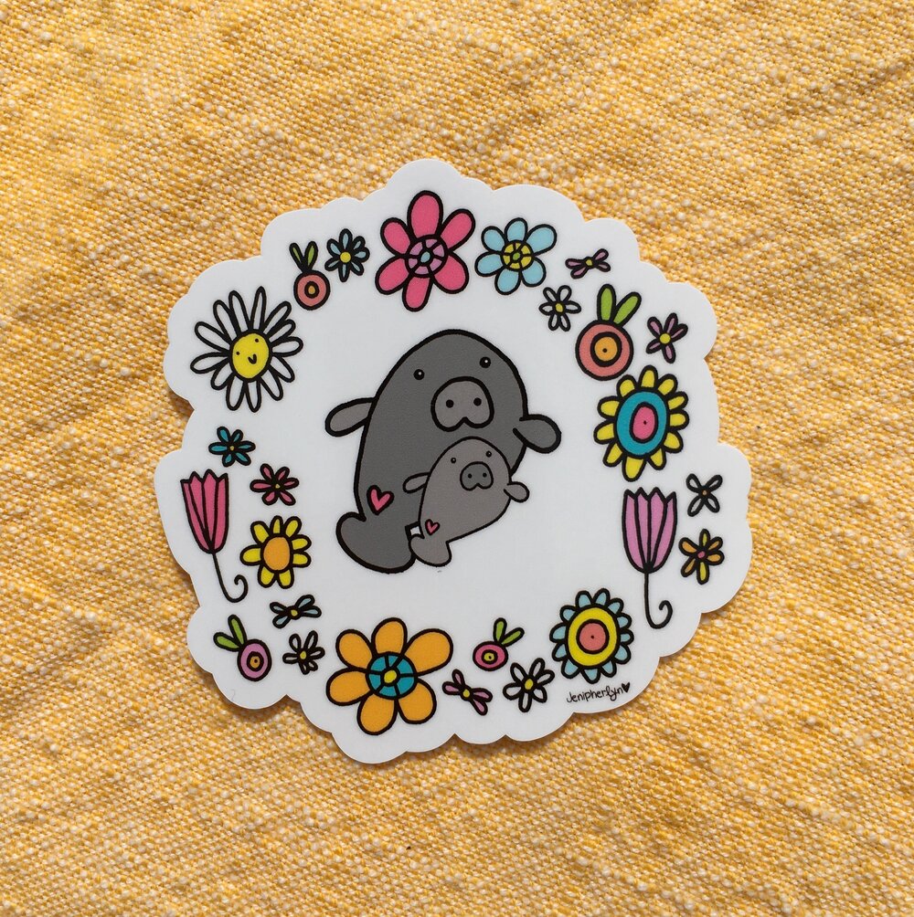 Motivational flower vinyl sticker, encouraging decal, mental health, Y –  Neyastickershop