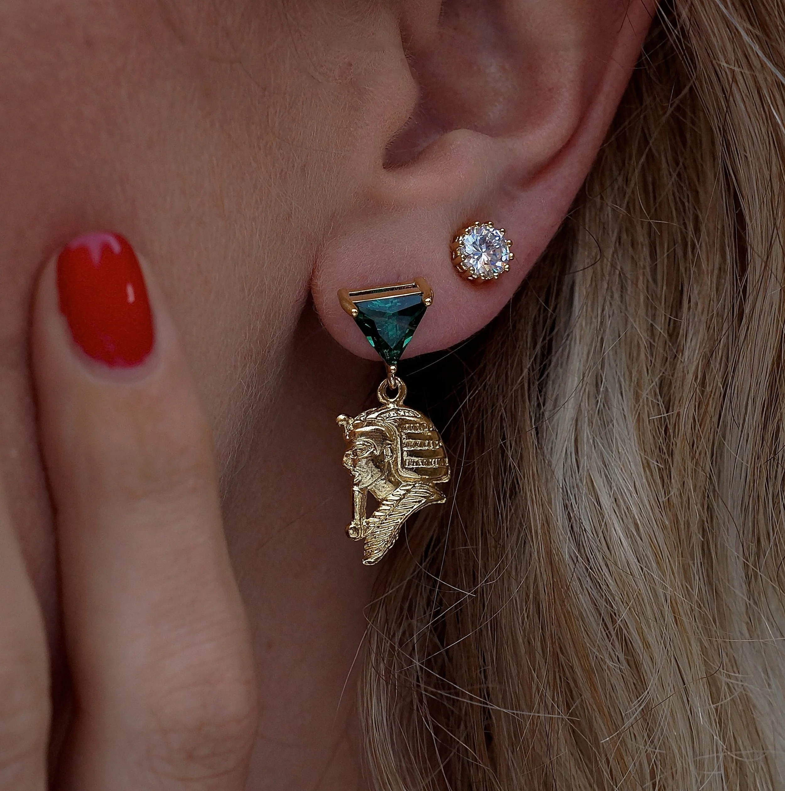 king tut earrings